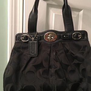 Coach Signature fabric bag